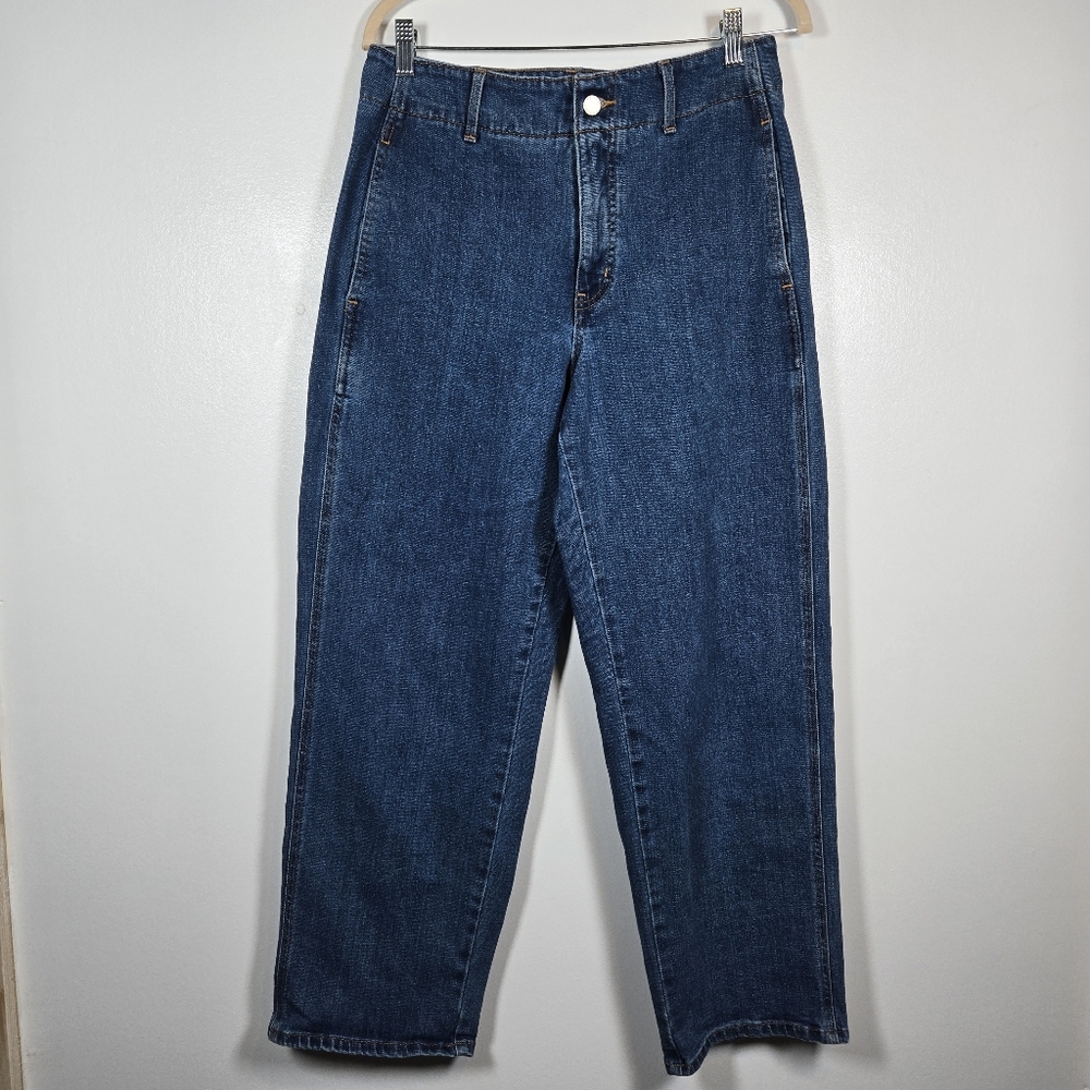 Banana Republic High Rise Straight Fit Weekend Loose Barrel Denim Jean Size 29/8